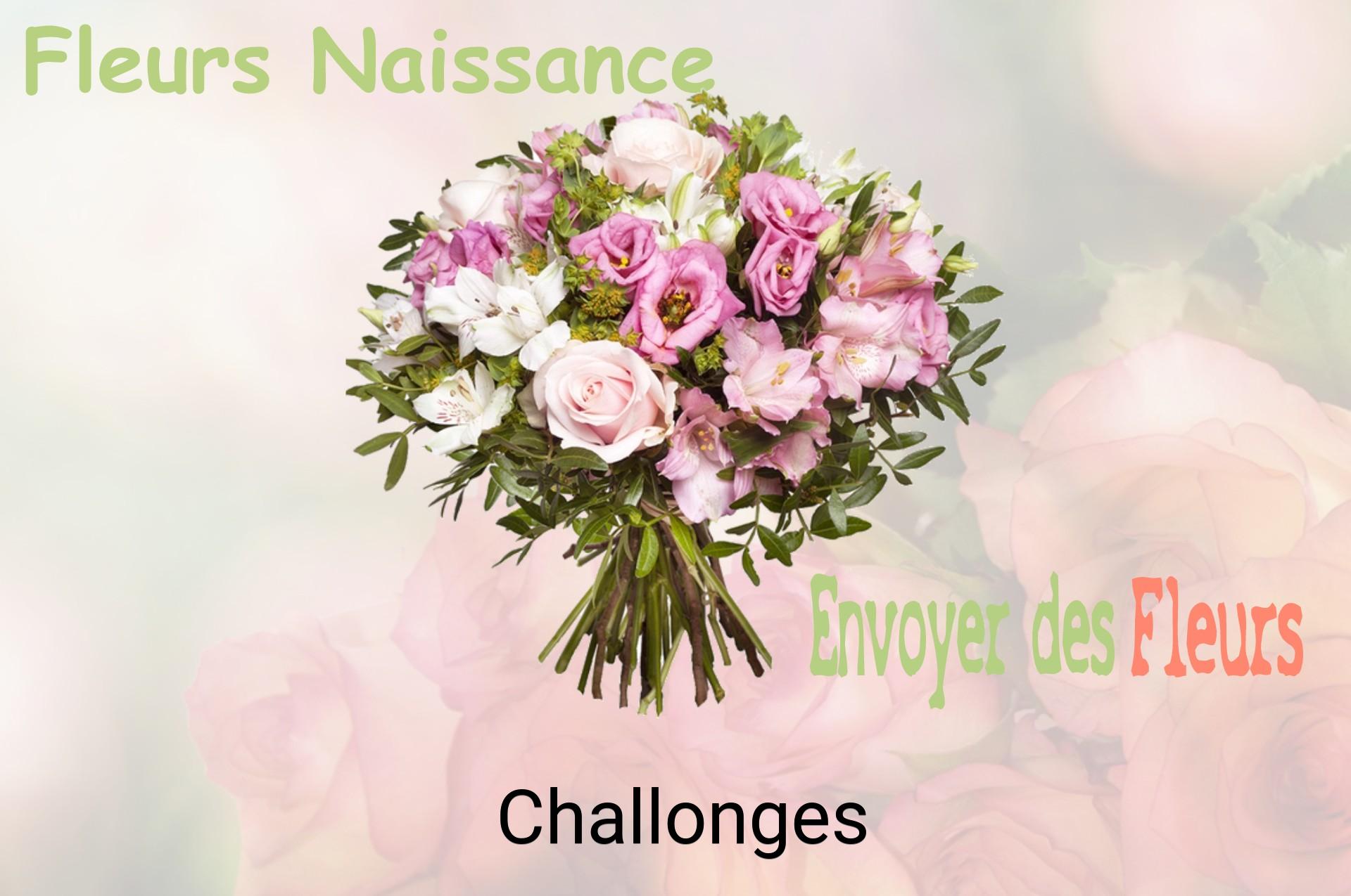 Bouquet de fleurs de naissance livré à Challonges
