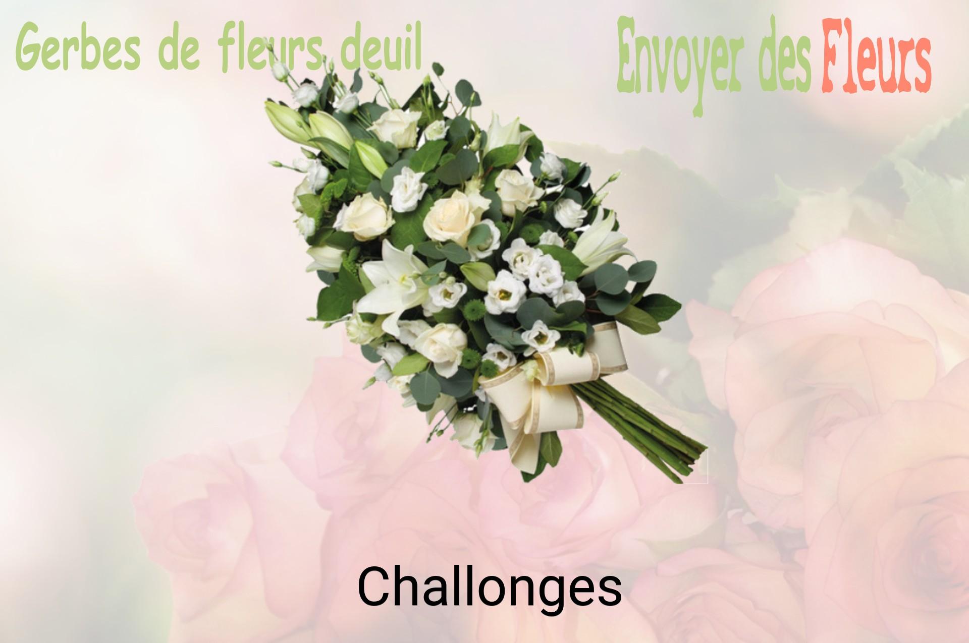 Gerbe de fleurs de deuil livrée à Challonges
